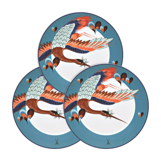 Set da 3 Piatti da Dessert "Collage Love Birds" - Meissen