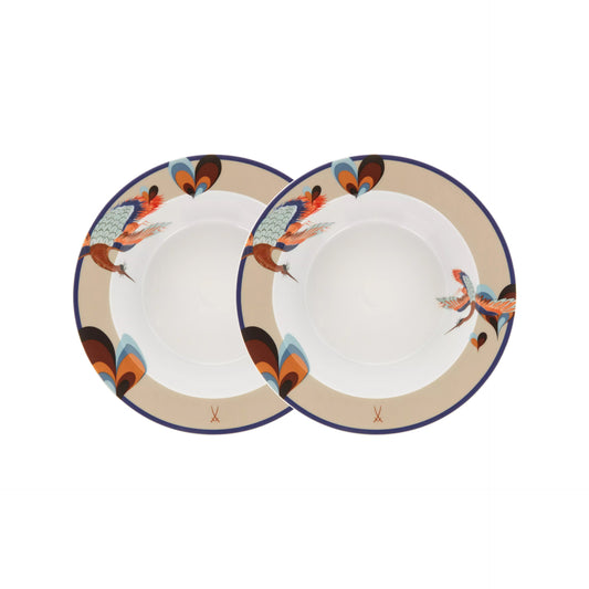 Set da 2 Ciotole Medie "Collage Love Birds" - Meissen